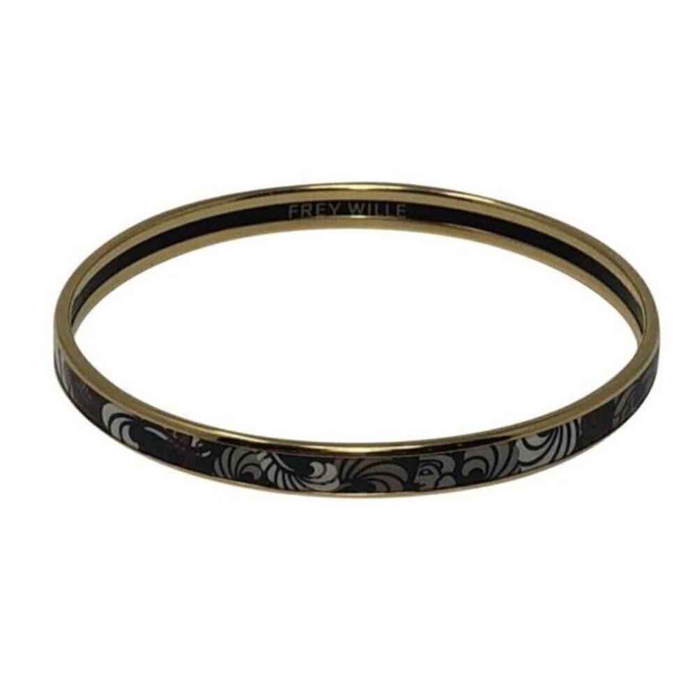 Frey Wille 14k Yellow Gold Bordered Bangle Ulta Magic Sphinx Bangle